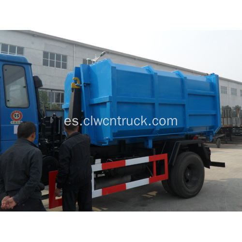 Económico nuevo Dongfeng 10cbm camión de basura de elevación de gancho